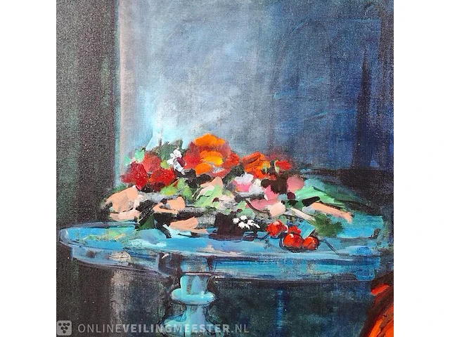 Acryl schilderij op doek maya wildevuur (1944-2023), pascalle , bouwjaar 1991 - afbeelding 9 van  12