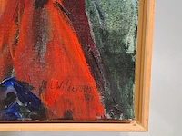 Acryl schilderij op doek maya wildevuur (1944-2023), pascalle , bouwjaar 1991 - afbeelding 10 van  12