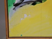 Acryl schilderij op doek maya wildevuur (1944-2023), vogels, bouwjaar 1992 - afbeelding 2 van  12