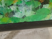 Acryl schilderij op paneel, maya wildevuur (1944-2023), abstract, 1989 - afbeelding 5 van  9