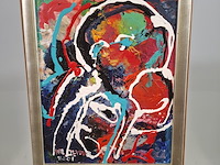 Acryl schilderij op paneel, maya wildevuur (1944-2023), abstract, 1997 - afbeelding 2 van  8