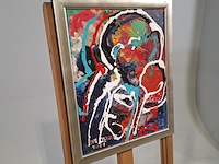 Acryl schilderij op paneel, maya wildevuur (1944-2023), abstract, 1997 - afbeelding 3 van  8