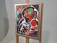 Acryl schilderij op paneel, maya wildevuur (1944-2023), abstract, 1997 - afbeelding 4 van  8