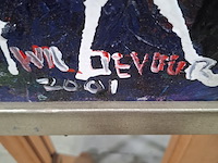 Acryl schilderij op paneel, maya wildevuur (1944-2023), abstract, 1997 - afbeelding 5 van  8