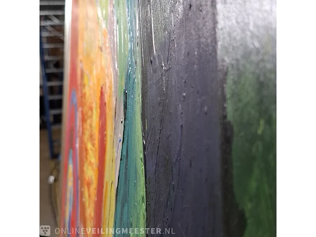 Acryl schilderij op paneel maya wildevuur (1944-2023), abstract, bouwjaar 1999 - afbeelding 2 van  12