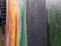 Acryl schilderij op paneel maya wildevuur (1944-2023), abstract, bouwjaar 1999 - afbeelding 2 van  12