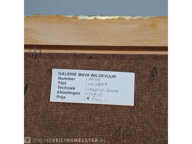 Acryl schilderij op paneel maya wildevuur (1944-2023), abstract, bouwjaar 1999 - afbeelding 4 van  12