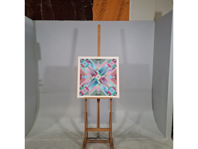 Acryl schilderij, r. rolleman, 1982 - afbeelding 2 van  8