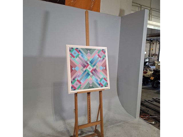 Acryl schilderij, r. rolleman, 1982 - afbeelding 3 van  8