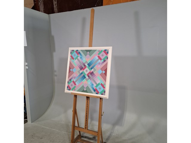 Acryl schilderij, r. rolleman, 1982 - afbeelding 4 van  8