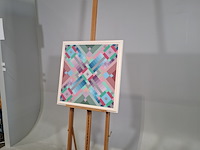 Acryl schilderij, r. rolleman, 1982 - afbeelding 4 van  8