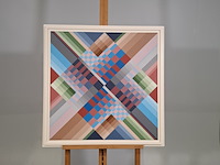 Acryl schilderij, r. rolleman, 1982 - afbeelding 1 van  8