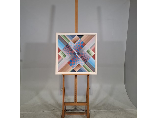 Acryl schilderij, r. rolleman, 1982 - afbeelding 2 van  8
