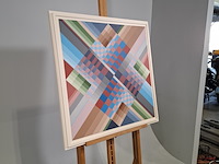 Acryl schilderij, r. rolleman, 1982 - afbeelding 3 van  8