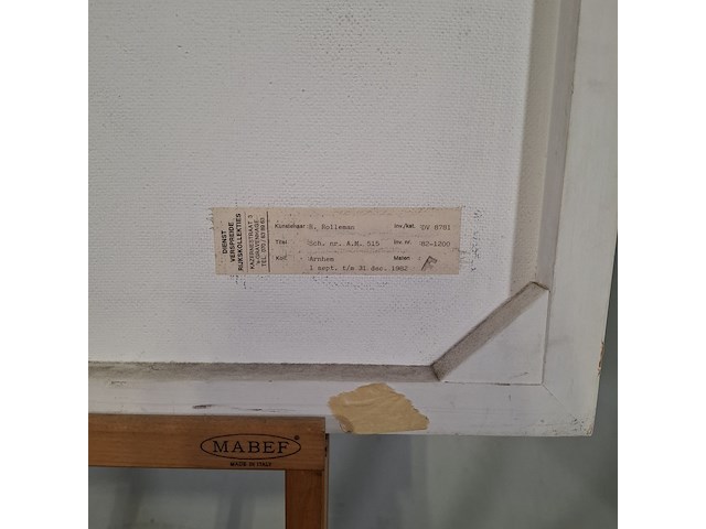 Acryl schilderij, r. rolleman, 1982 - afbeelding 6 van  8