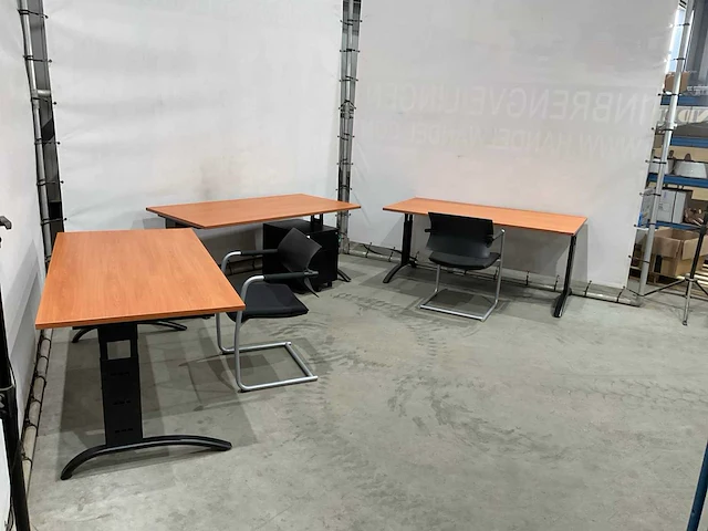 Actif bureau tafels met stoelen en ladenblok - afbeelding 2 van  9