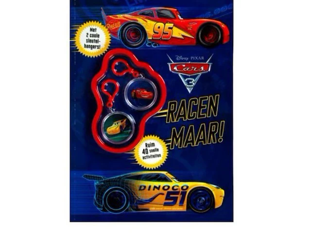 Activiteitenboek cars + 2 sleutelhangers! | cars tekenset 5 stuks loc f010 - afbeelding 1 van  3