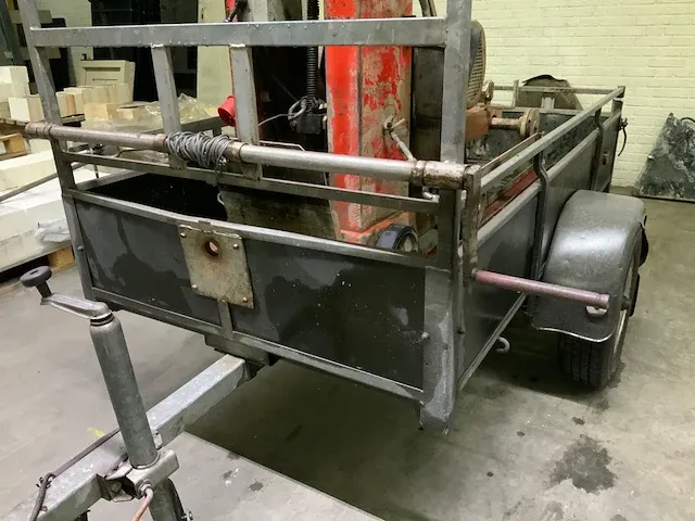 Adamas betonzaag / vloerzaagmachine op aanhanger - afbeelding 24 van  32