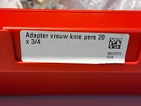 Adapter vrouw knie pers 20x3/4 en divers - partij - afbeelding 3 van  3