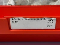 Adapter vrouw knie pers 25x3/4 - partij - afbeelding 3 van  3