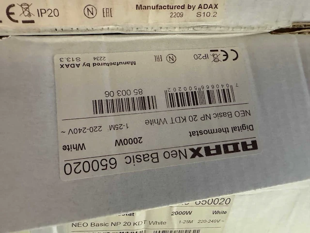 Adax - 400 k+ - elektrische convector warmtepaneel (2x) - afbeelding 4 van  5