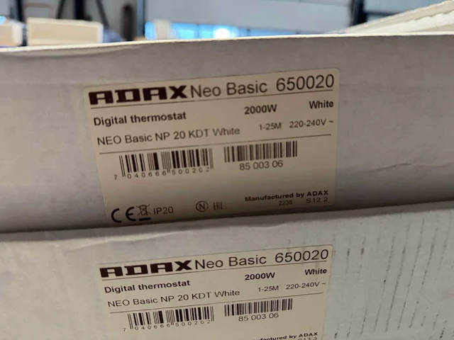 Adax - 400 k+ - elektrische convector warmtepaneel (2x) - afbeelding 3 van  5