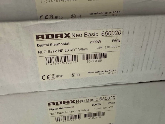 Adax - 400 k+ - elektrische convector warmtepaneel (2x) - afbeelding 4 van  5