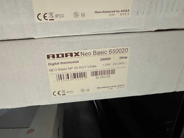 Adax - 400 k+ - elektrische convector warmtepaneel (2x) - afbeelding 5 van  5