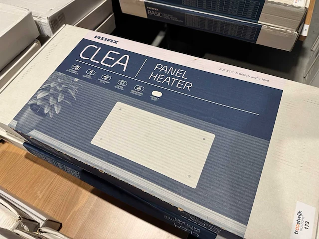 Adax - clea h 0.8 kwt - elektrische convector warmtepaneel (3x) - afbeelding 2 van  5