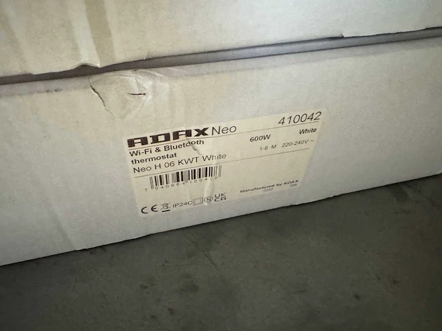 Adax - eco 08 ket - elektrische convector warmtepaneel (2x) - afbeelding 4 van  4