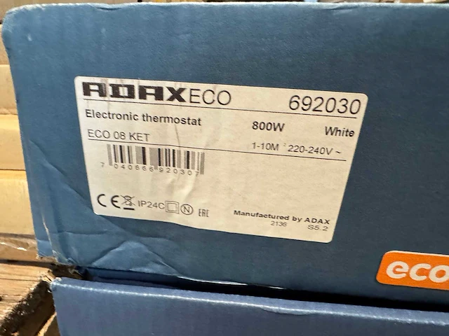 Adax - eco 08 ket - elektrische convector warmtepaneel (3x) - afbeelding 3 van  4