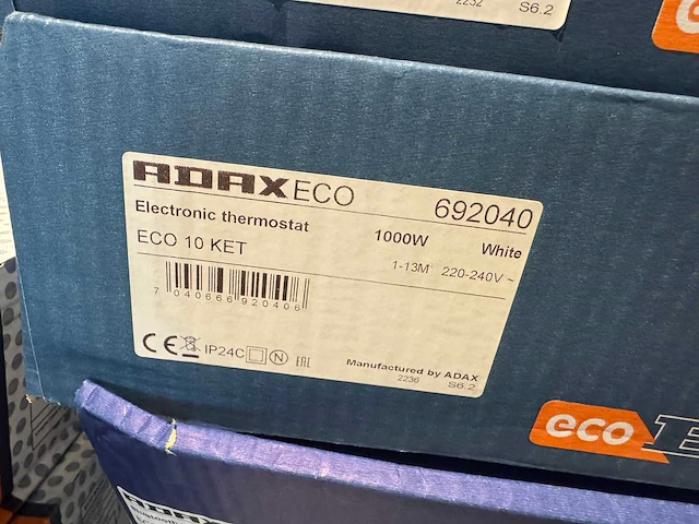 Adax - eco 10 ket - elektrische convector warmtepaneel (4x) - afbeelding 5 van  7