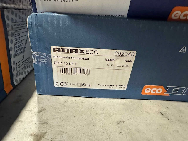 Adax - eco 10 ket - elektrische convector warmtepaneel (4x) - afbeelding 7 van  7