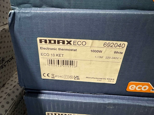 Adax - eco 10 ket - elektrische convector warmtepaneel (4x) - afbeelding 4 van  6