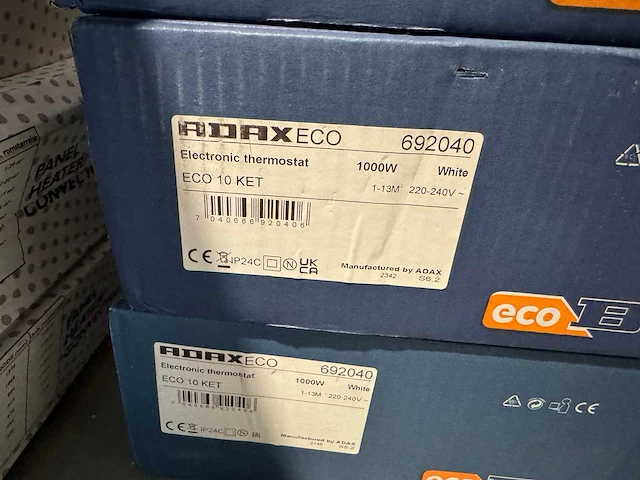 Adax - eco 10 ket - elektrische convector warmtepaneel (4x) - afbeelding 5 van  6