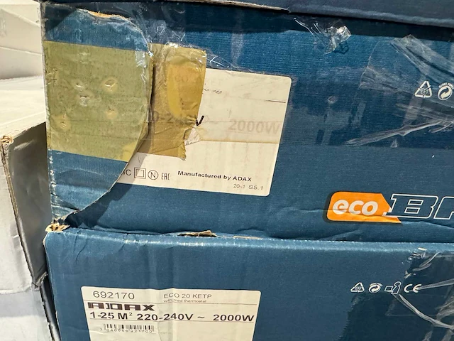 Adax - eco 20 ket - elektrische convector warmtepaneel (4x) - afbeelding 5 van  6