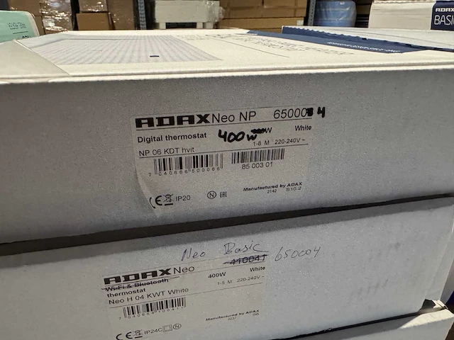 Adax - neo basic - elektrische convector warmtepaneel (3x) - afbeelding 3 van  5