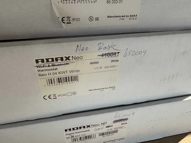 Adax - neo basic - elektrische convector warmtepaneel (3x) - afbeelding 4 van  5