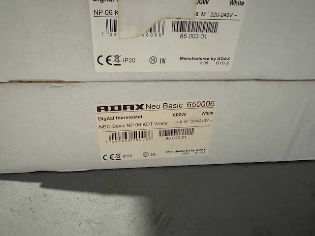 Adax - neo basic np 06 kdt - elektrische convector warmtepaneel (4x) - afbeelding 6 van  6