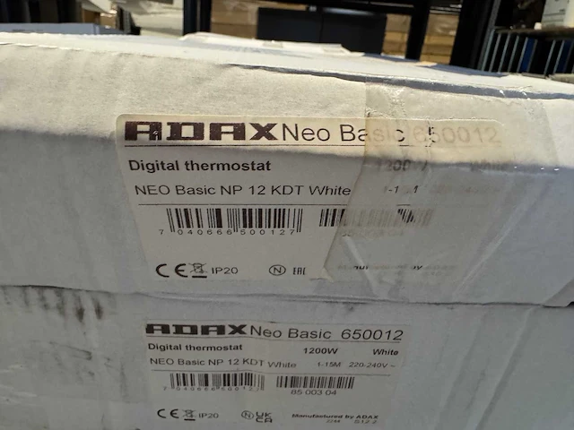 Adax - neo basic np 12 kdt - elektrische verwarming (4x) - afbeelding 3 van  6