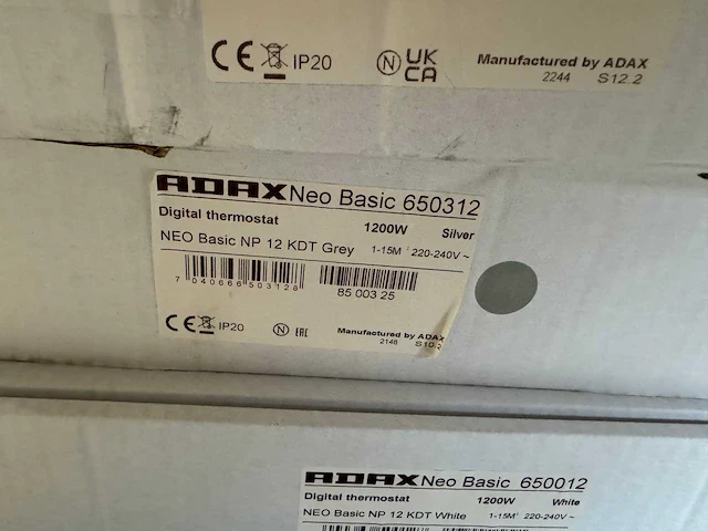 Adax - neo basic np 12 kdt - elektrische verwarming (4x) - afbeelding 5 van  6