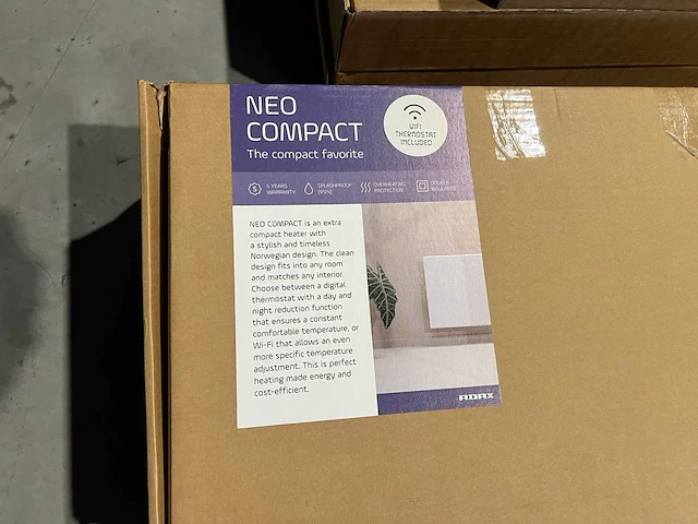 Adax - neo compact 20 kwt - elektrische convector verwarming (2x) - afbeelding 2 van  5