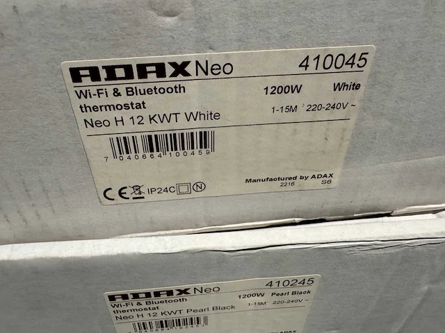 Adax - neo h 12 kwt - elektrische convector warmtepaneel (4x) - afbeelding 4 van  6