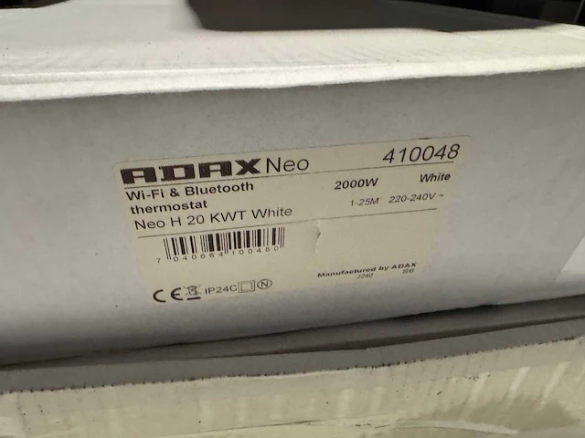 Adax - neo h 20 kwt - elektrische convector warmtepaneel (2x) - afbeelding 3 van  4