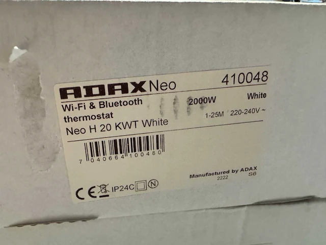 Adax - neo h 20 kwt - elektrische convector warmtepaneel (3x) - afbeelding 3 van  5