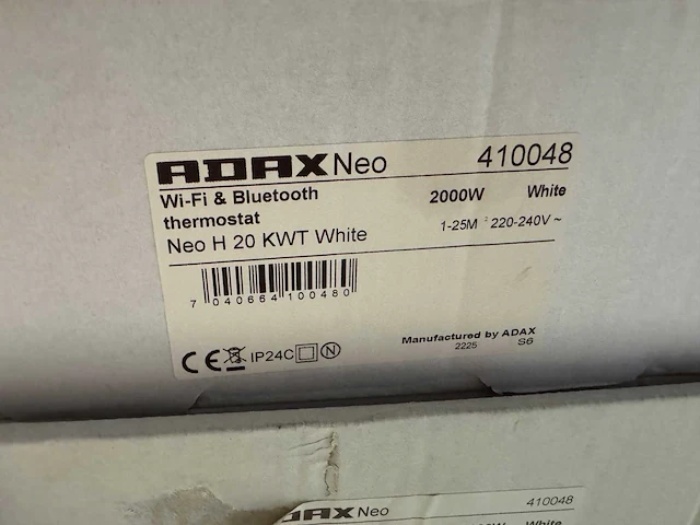 Adax - neo h 20 kwt - elektrische convector warmtepaneel (3x) - afbeelding 4 van  5