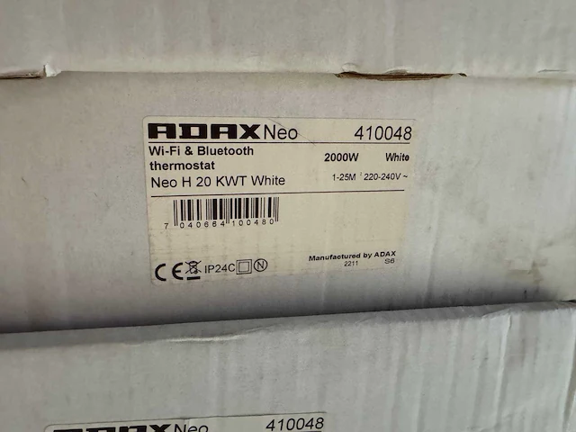 Adax - neo h 20 kwt - elektrische convector warmtepaneel (4x) - afbeelding 5 van  6