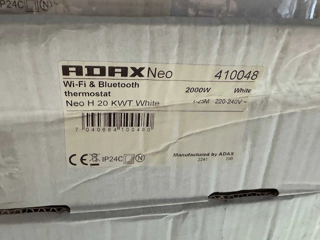 Adax - neo h 20 kwt - elektrische convector warmtepaneel (5x) - afbeelding 6 van  7