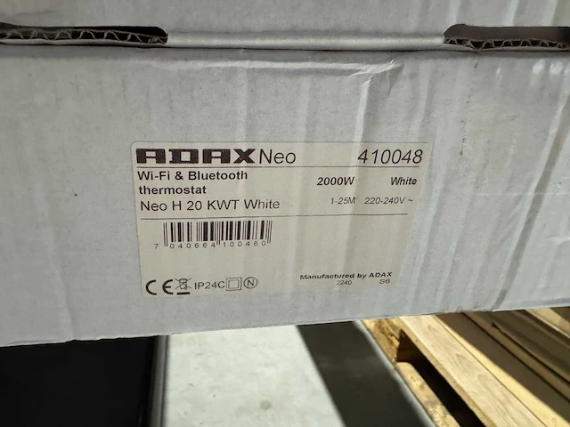 Adax - neo h 20 kwt - elektrische convector warmtepaneel (5x) - afbeelding 7 van  7