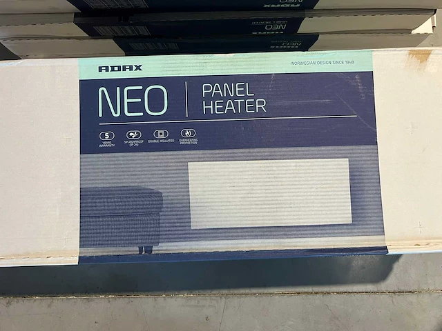 Adax - neo h14 kw - elektrische convector warmtepaneel (4x) - afbeelding 2 van  6